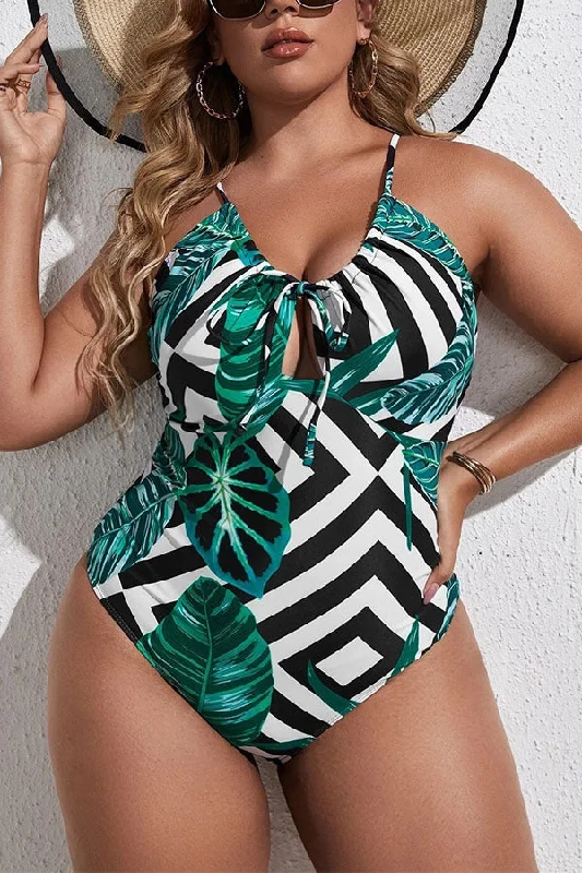 Women's Strapless One - Pieces in Royal Blue with Beaded Accents for a Formal EventPlus Size Leaves & Stripe Tummy Control One Piece Swimsuit Women's Strapless One - Pieces in Royal Blue with Beaded Accents for a Formal EventPlus Size Leaves & Stripe Tummy Control One Piece Swimsuit