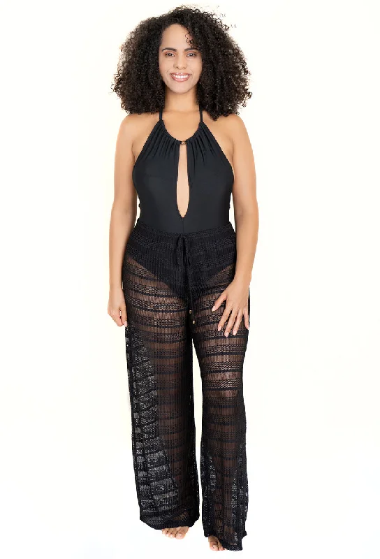 Knee - length cover ups for a versatile and practical beachwear optionPULL ON PANT WITH MOCK DRAWSTRING - ARROW CHEVRON - PLUS SIZE Knee - length cover ups for a versatile and practical beachwear optionPULL ON PANT WITH MOCK DRAWSTRING - ARROW CHEVRON - PLUS SIZE