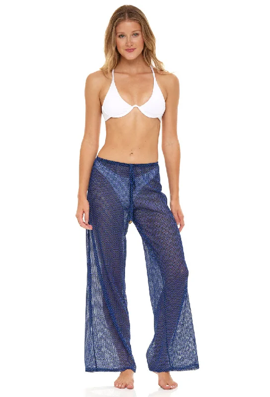 Sequined cover ups for a glamorous poolside eveningPULL ON PANT WITH MOCK DRAWSTRING - BONDI Sequined cover ups for a glamorous poolside eveningPULL ON PANT WITH MOCK DRAWSTRING - BONDI
