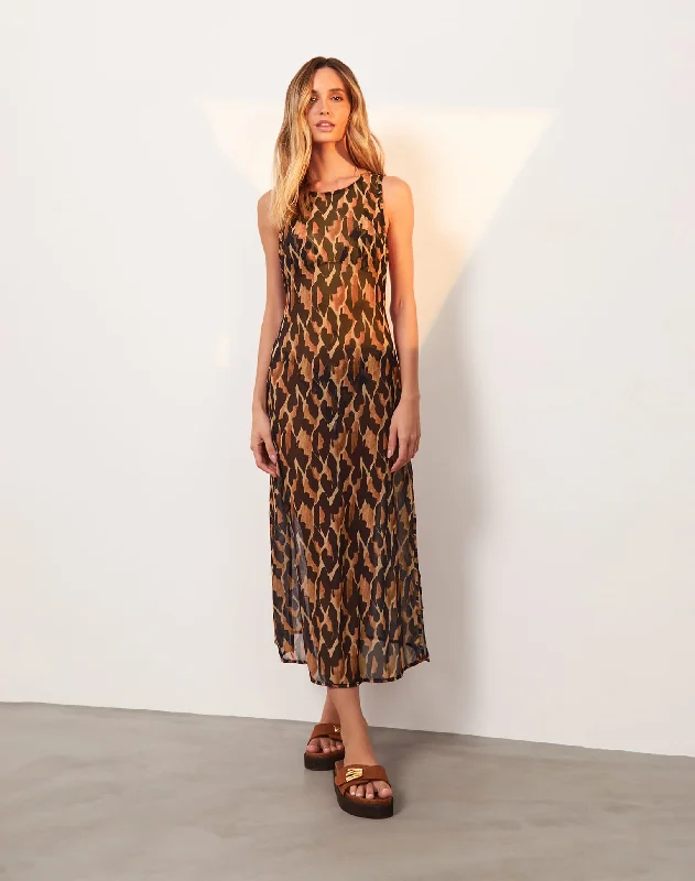 Petite - fit cropped linen cover ups for a breezy summer strollTwist Long Cover Up - Camu Petite - fit cropped linen cover ups for a breezy summer strollTwist Long Cover Up - Camu