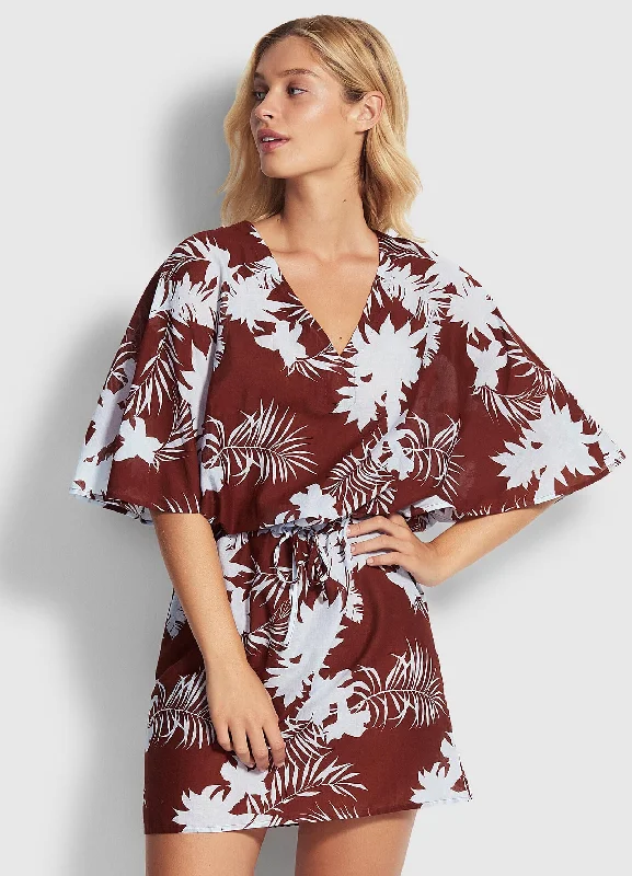 Light - blocking cover ups for privacy on the beachWild Tropics Kaftan - Amber