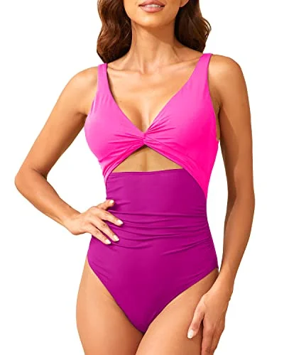 Plus Size Women's Floral Print Maxi One - Pieces in Multicolor for a Spring Garden PartyWomen's Tummy Control Cutout One Piece Swimsuits Ruched V Neck Bathing Suits Plus Size Women's Floral Print Maxi One - Pieces in Multicolor for a Spring Garden PartyWomen's Tummy Control Cutout One Piece Swimsuits Ruched V Neck Bathing Suits